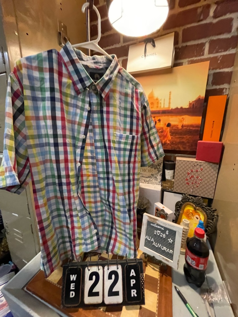 Plaid top